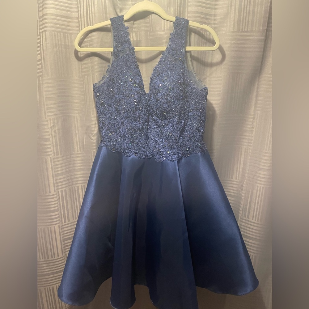 BLUE HOMECOMING DRESS